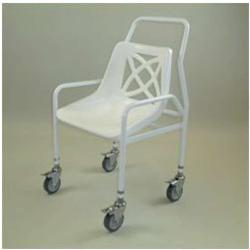 Wheeled Shower Chair - Adjustable Height